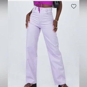 Princess Polly Lavender Jeans Size 8